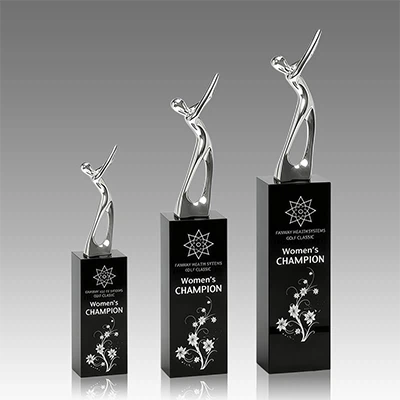 Metal Golf Kristal Kristal Kristal