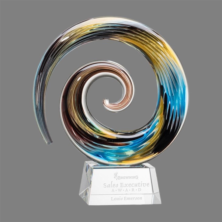 Swirling Chromatic Vortex Artglass price