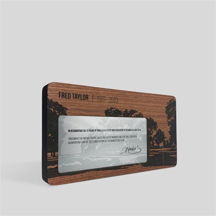 Wood Recognition Plaque factory